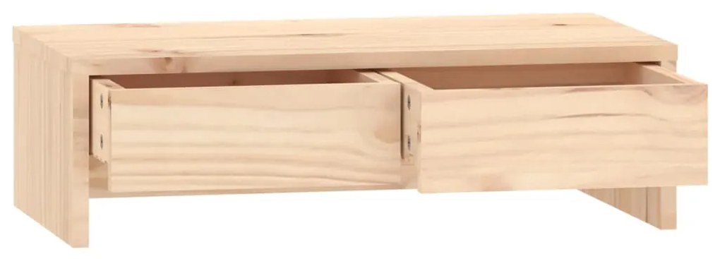 Βάση Οθόνης 50 x 27 x 15 εκ. από Μασίφ Ξύλο Πεύκου 813954