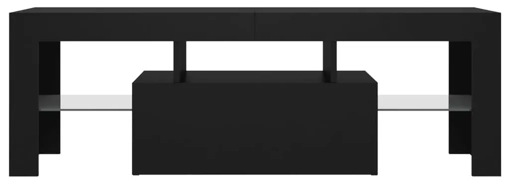 vidaXL Έπιπλο Τηλεόρασης με LED Μαύρο 120x35x40 εκ.
