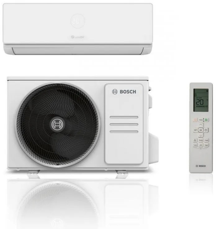 Κλιματιστικό Inverter Bosch CL4000i-Set 52E, 18000 BTU, 45 m2, A+++, Wi-Fi, Αυτοκαθαρισμός, Follow me, Turbo, Λευκό
