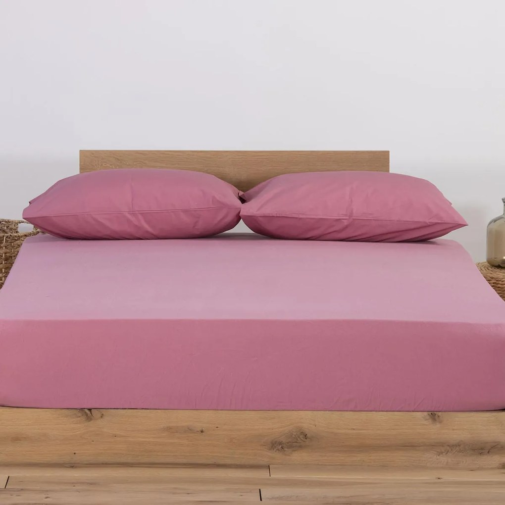 Σεντόνι Μακό Μονό Με Λάστιχο (100x200+30) Nef-Nef Homeware Jersey Σάπιο Μήλο