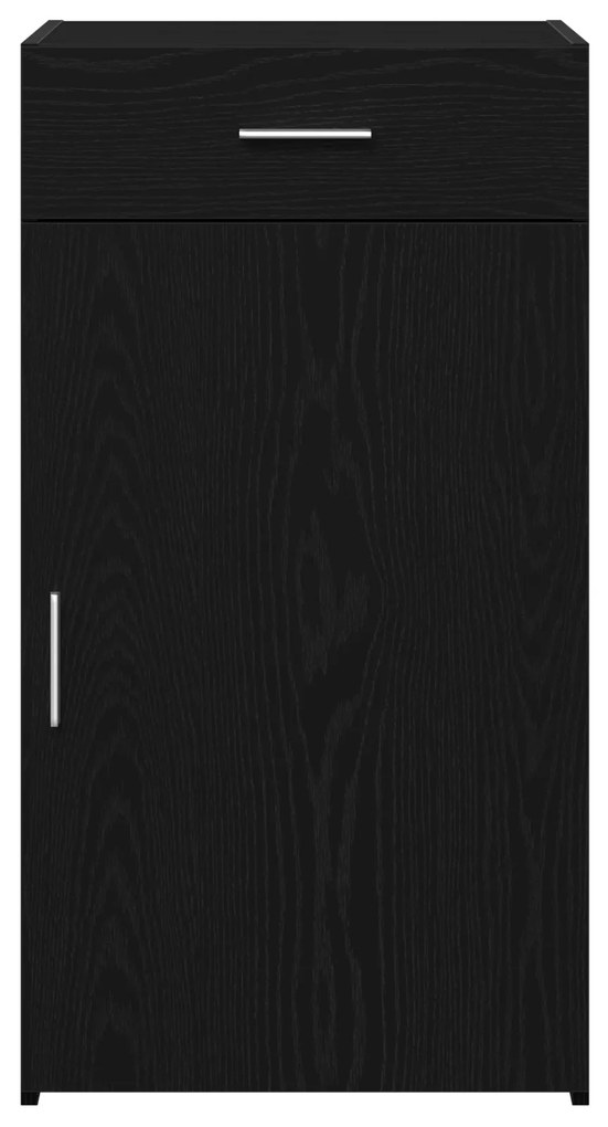 vidaXL Μπουφές Μαύρο Δρυς 30x42,5x93 εκ Επεξεργασμένο Ξύλο