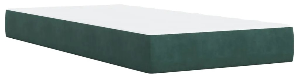 ΚΡΕΒΑΤΙ BOXSPRING ΜΕ ΣΤΡΩΜΑ ΣΚΟΥΡΟ ΠΡΑΣΙΝΟ 90X190 ΕΚ. ΒΕΛΟΥΔΙΝΟ 3294523