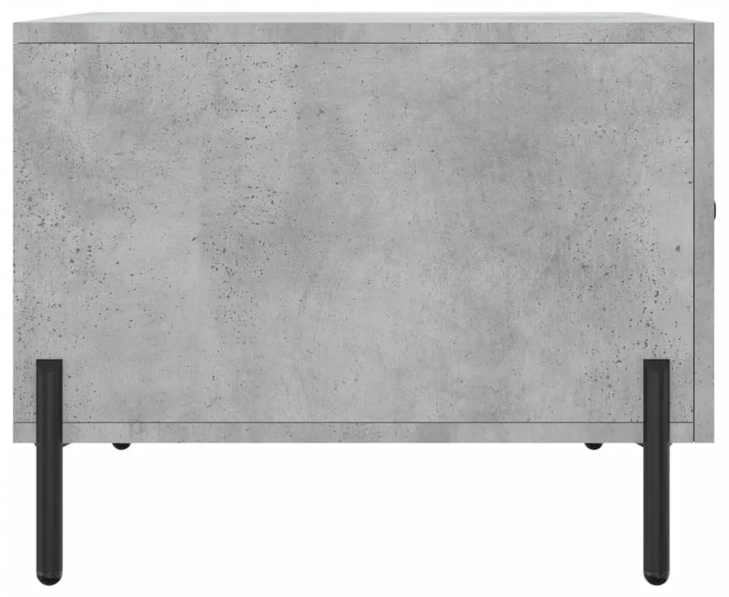 vidaXL Τραπεζάκι Σαλονιού Γκρι Σκυροδ. 50 x 50 x 40 εκ. Επεξεργ. Ξύλο