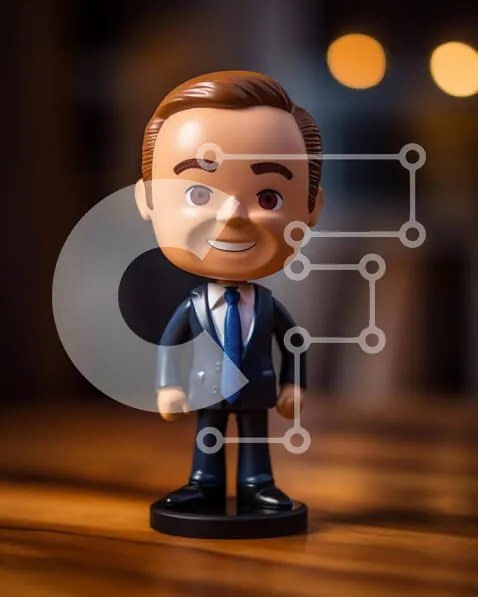 Intra Συλλεκτικό Ξύλινο Παζλ Plywood  4mm - Πόζα με ειδώλιο Bobblehead Σε Ξύλινο Κουτί - Διαστάσεις: 10x10 cm – 25 κομμάτια
