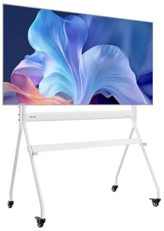 VEVOR Rolling TV Stand Mobile TV Cart Holds Up to 198 lbs for 35-100 In Screens