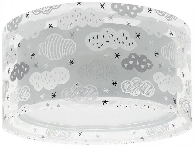 Πλαφονιέρα Παιδικό Φωτιστικό Οροφής Clouds Gray 41416 E Ango 41416E Γκρι