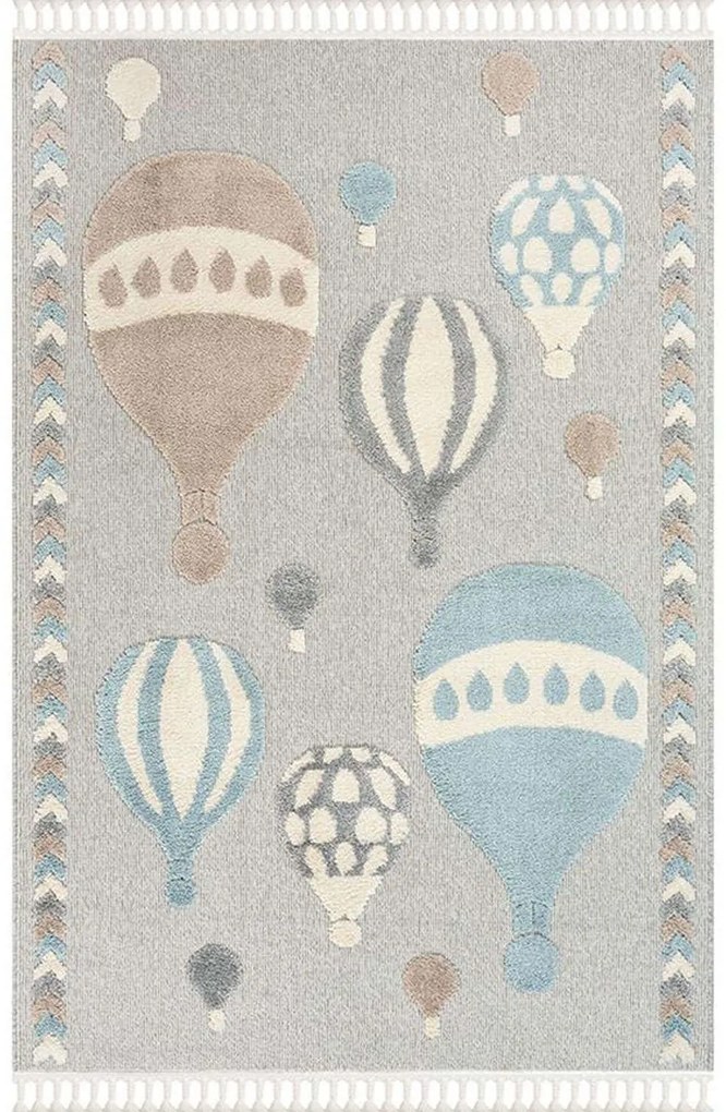 Χαλί Bubbles 680 Grey-Multi New Plan 125X185cm