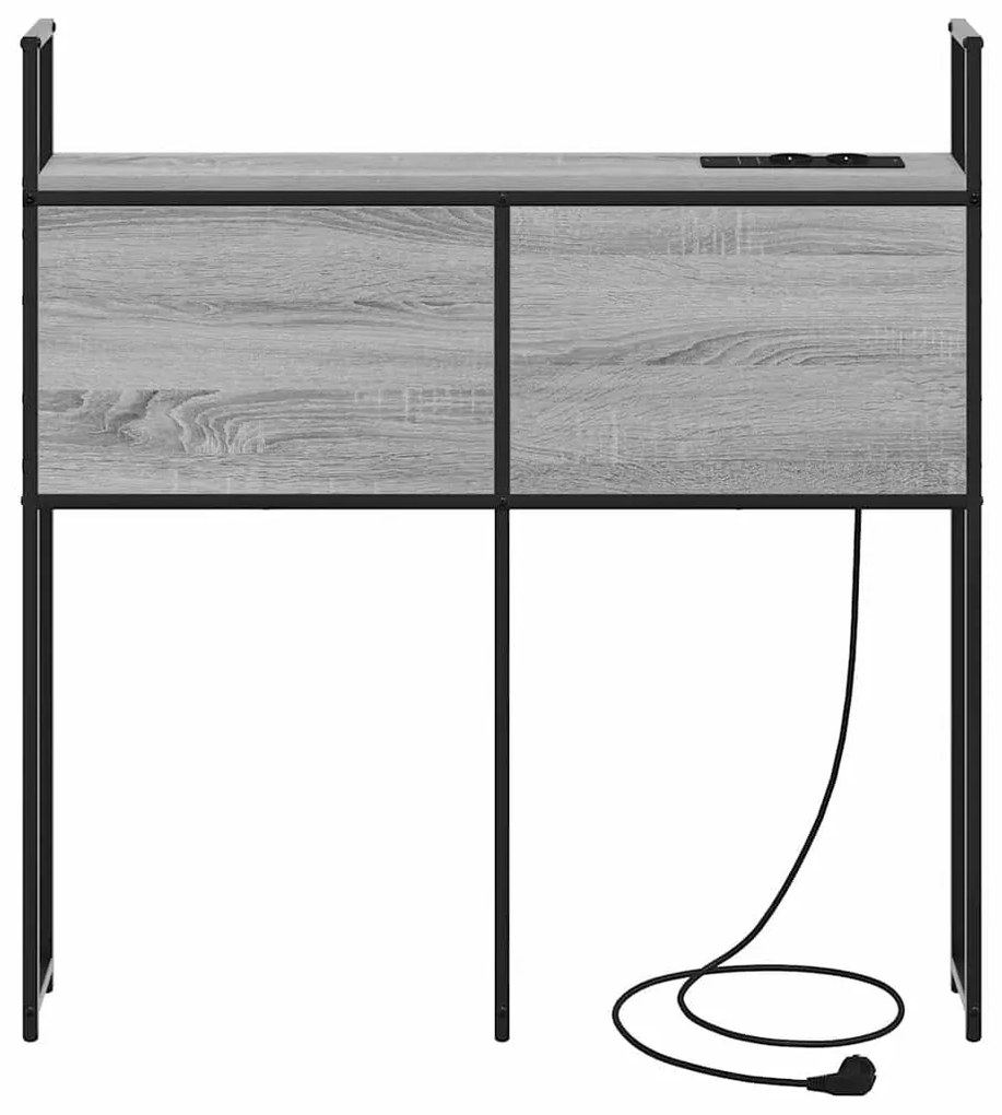 vidaXL Κεφαλάρι Αποθήκης Γκρι sonoma 75 cm Επεξεργασμένο ξύλο