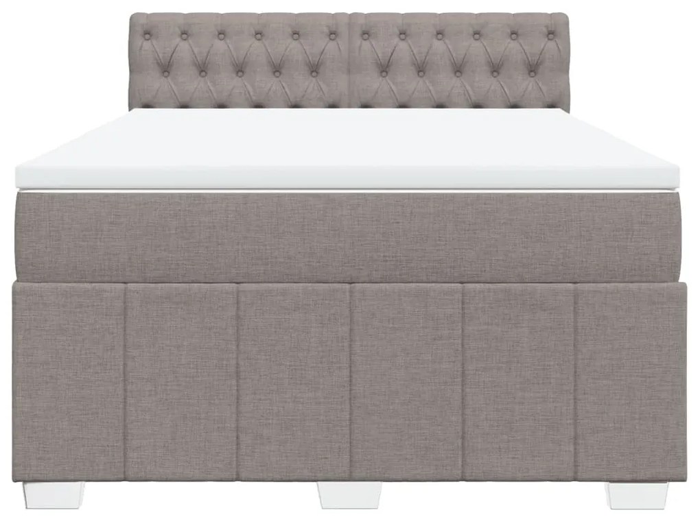 ΚΡΕΒΑΤΙ BOXSPRING ΜΕ ΣΤΡΩΜΑ TAUPE 160X200 ΕΚ. ΥΦΑΣΜΑΤΙΝΟ 3287130