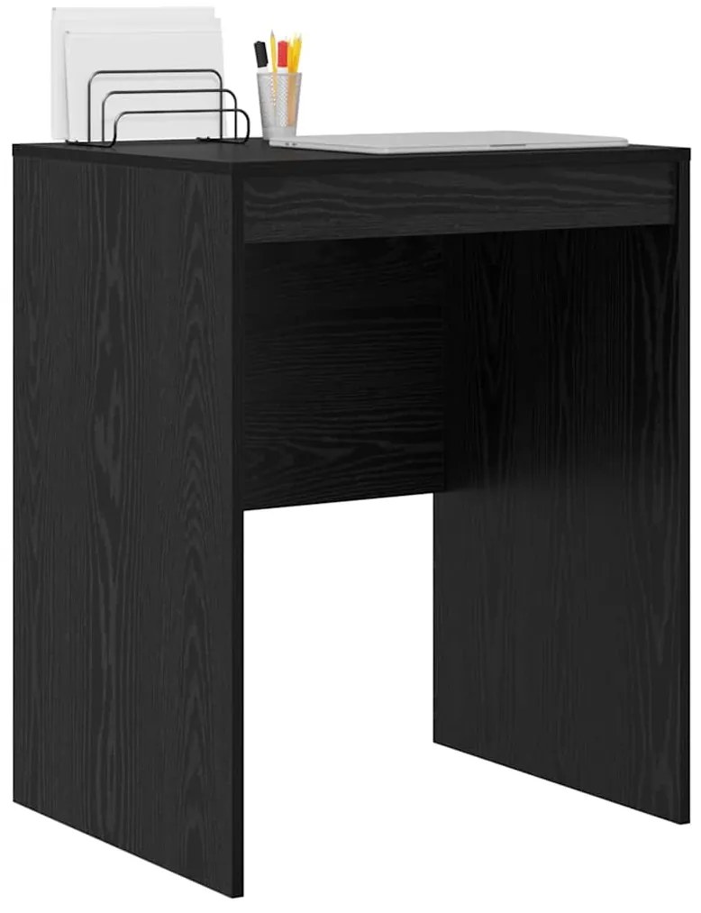 vidaXL Γραφείο Μαύρη δρυς 60 x 50 x 76 εκ. Επεξεργασμένο ξύλο