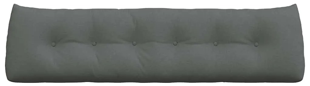 vidaXL Μαξιλάρι Πλάτης Σκούρο Γκρι 180 x 24 x 50 εκ ύφασμα