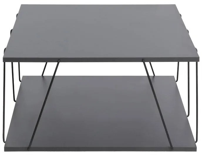 Τραπέζι σαλονιού Tars ανθρακί-μαύρο 90x60x30,5εκ 90x60x30.5 εκ.
