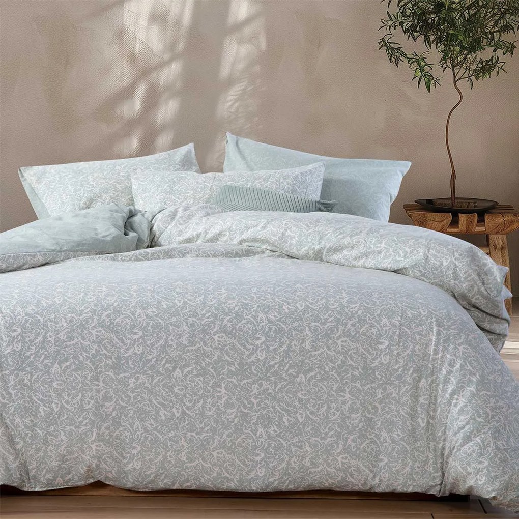 Φανελένια Σεντόνια Μονά (Σετ) Nef-Nef Homeware Flannel Sorial Mint
