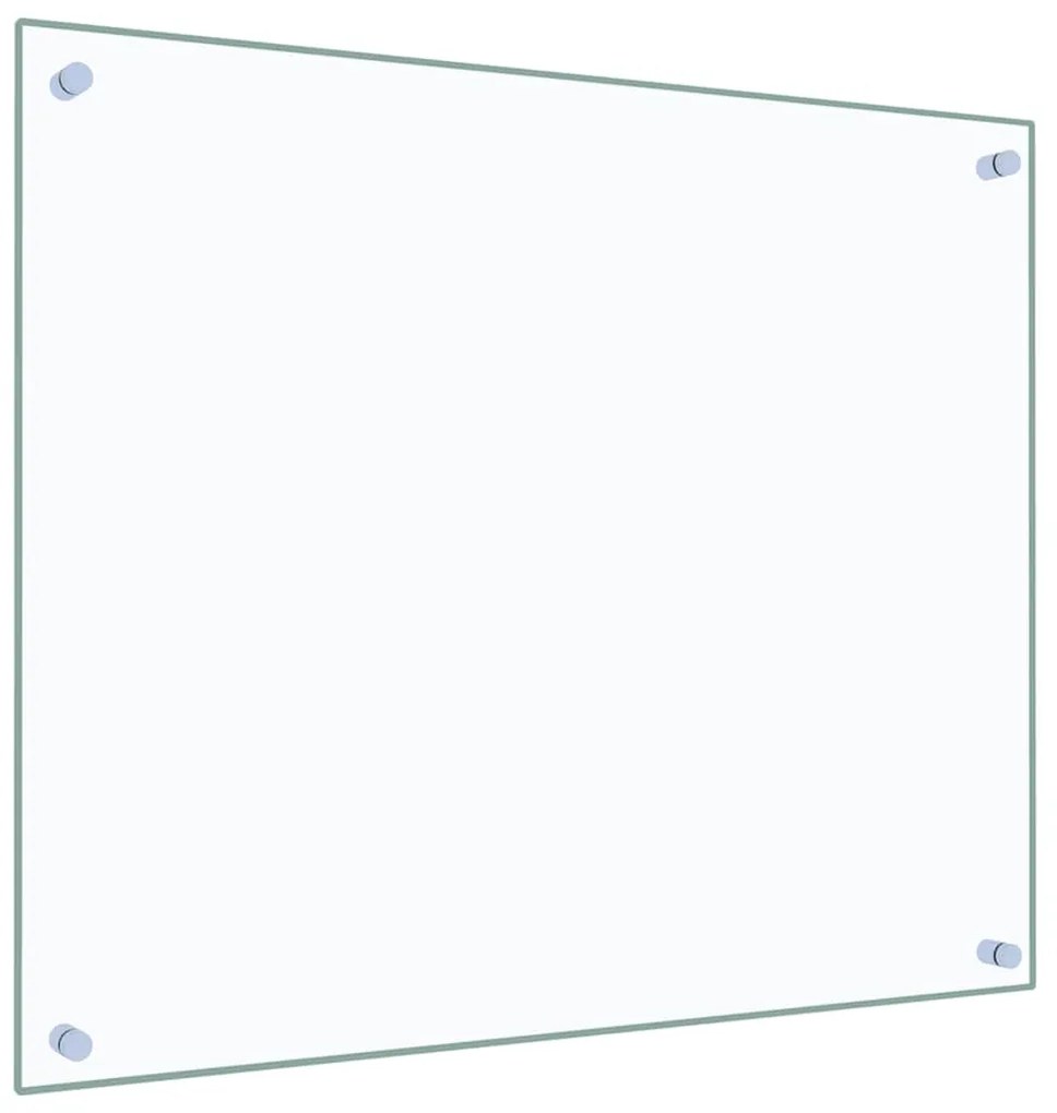 vidaXL Πλάτη Κουζίνας Διαφανής 70 x 60 εκ. από Ψημένο Γυαλί