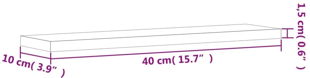 ΡΑΦΙΑ ΤΟΙΧΟΥ 4 ΤΕΜ. ΚΑΠΝΙΣΤΗ ΔΡΥΣ 40X10X1,5 ΕΚ. ΕΠΕΞΕΡΓ. ΞΥΛΟ 838195