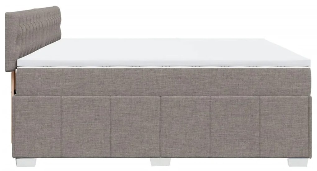 ΚΡΕΒΑΤΙ BOXSPRING ΜΕ ΣΤΡΩΜΑ TAUPE 200X200 ΕΚ. ΥΦΑΣΜΑΤΙΝΟ 3287186