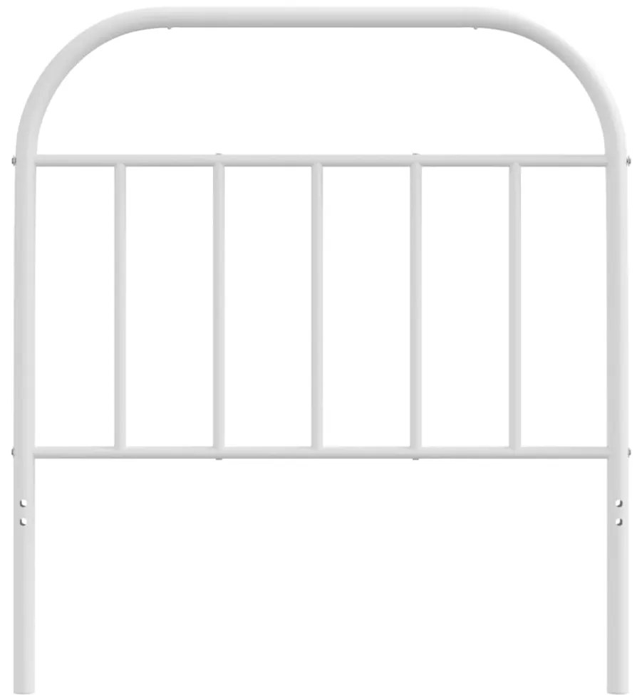 vidaXL Κεφαλάρι Λευκό 80 εκ. Μεταλλικό