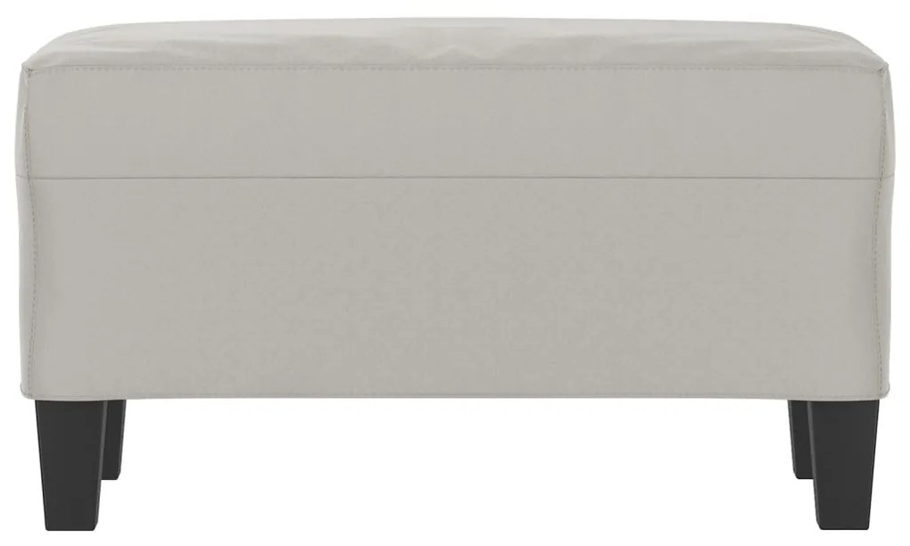 vidaXL Πάγκος Ανοιχτό Γκρι 70 x 35 x 41 εκ. από Ύφασμα Μικροϊνών