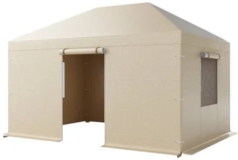 VEVOR Winter Gazebo Cover Fits 3.08 x 4.39 m Hardtop Gazebos, All-Weather Gazebo Cover with Sidewalls &amp; Windows, High-Density PE Material, Enclosed Storage Shelter Covers, Gazebos not Included