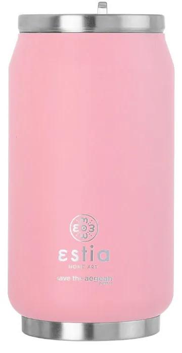 Estia 01-22884 Travel Ποτήρι Θερμός Ανοξείδωτο BPA Free 300ml, Blossom Rose