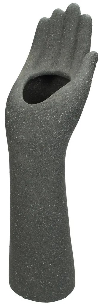 Βάζο ArteLibre Χειροποίητο Γκρι Κεραμικό 14.3x10.7x38.5cm-05153758