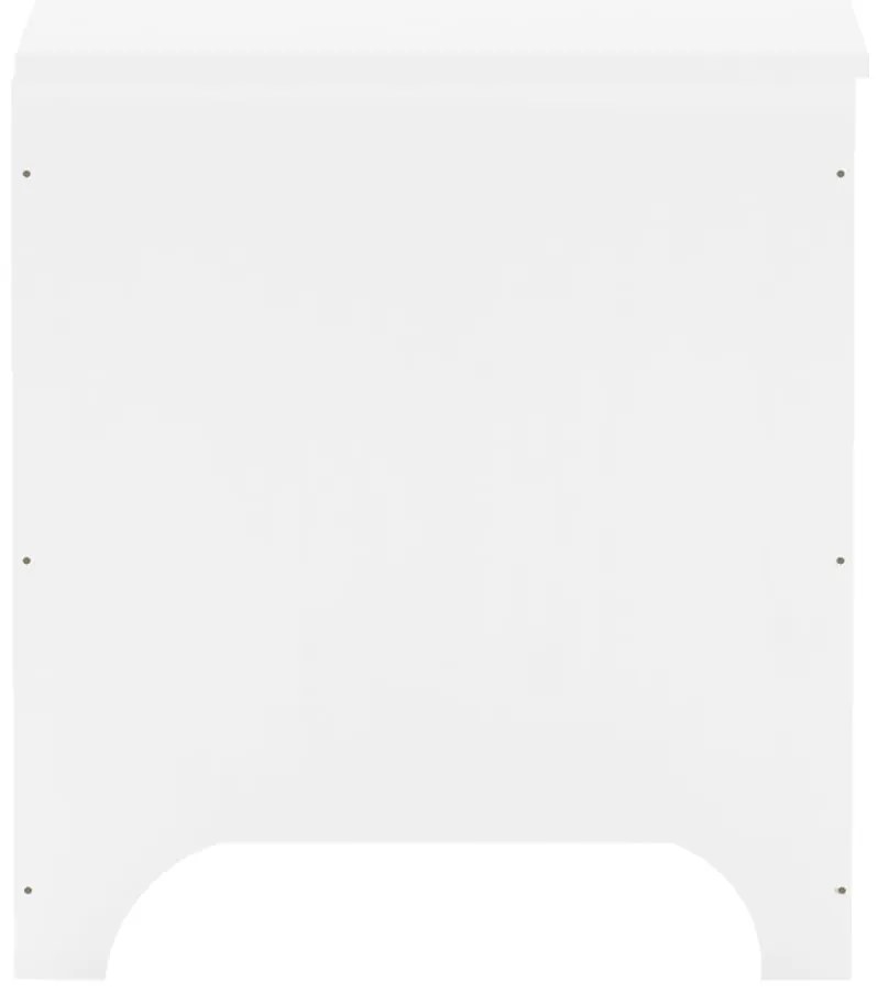 vidaXL Κουτί Αποθήκευσης με Καπάκι RANA Λευκό 80x49x54εκ. Μασίφ Πεύκο