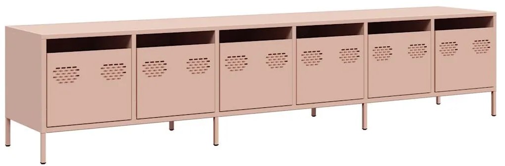 ντουλάπι τηλεόρασης  Ροζ 202x39x43,5 cm Ατσάλι ψυχρής έλασης 3307150