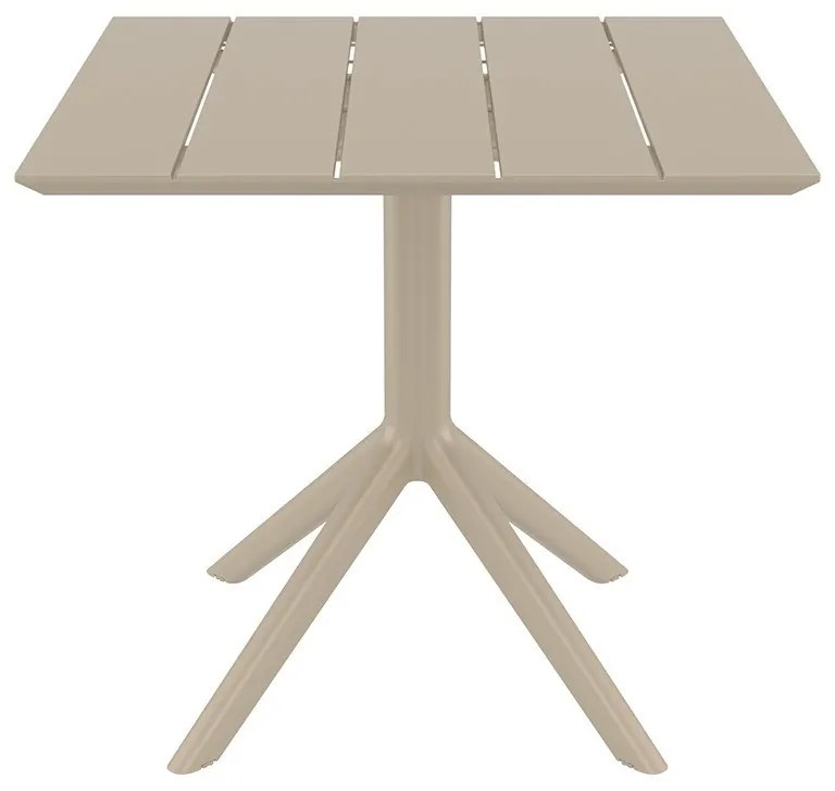 PARIS TAUPE 80X80X74εκ. ΤΡΑΠΕΖΙ ΠΟΛ/ΝΙΟΥ