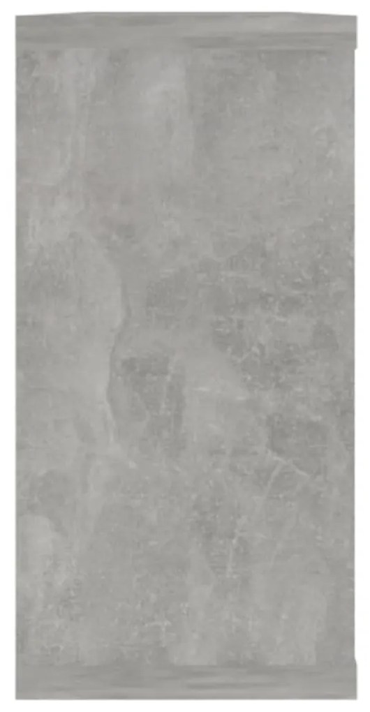 Ράφια Κύβοι Τοίχου 4 τεμ. Γκρι Σκυρ. 100x15x30 εκ. Μοριοσανίδα - Γκρι