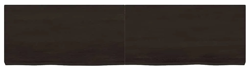 vidaXL Πάγκος Μπάνιου Σκούρο Καφέ 160x40x(2-6) εκ. Επεξεργ. Μασίφ Ξύλο