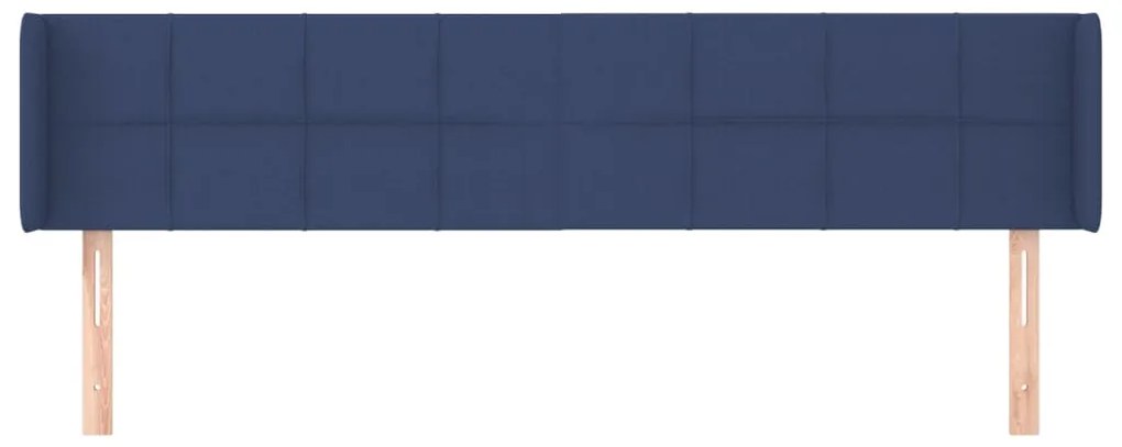 vidaXL Κεφαλάρι με Πτερύγια Μπλε 203x16x78/88 εκ. Υφασμάτινο
