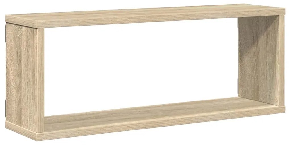 vidaXL Ράφια Κύβοι Τοίχου 4 τεμ. Sonoma Δρυς 60x15x23 εκ. Επεξ. Ξύλο