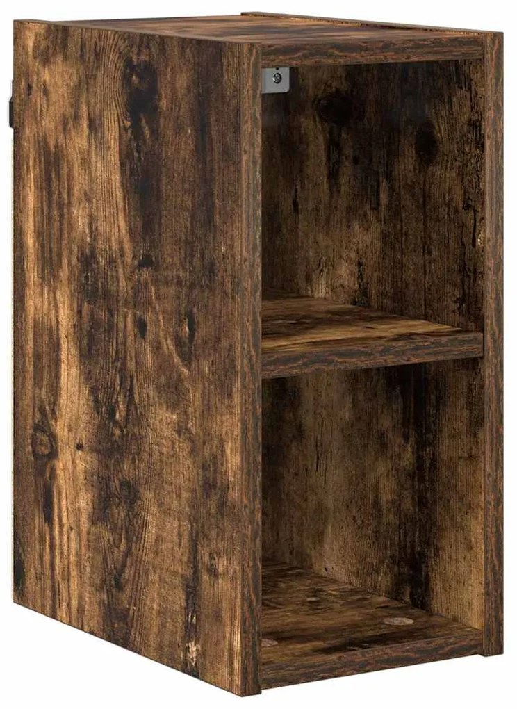 vidaXL Κρεμαστό ντουλάπι Καπνιστό Δρύς 20 x 29,5 x 40 εκ.