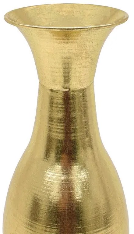 Μεταλλικό Βάζο Δαπέδου FL045 Fylliana Χρυσό - Ασημί Φ15x87 εκ. 15x15x87 εκ.