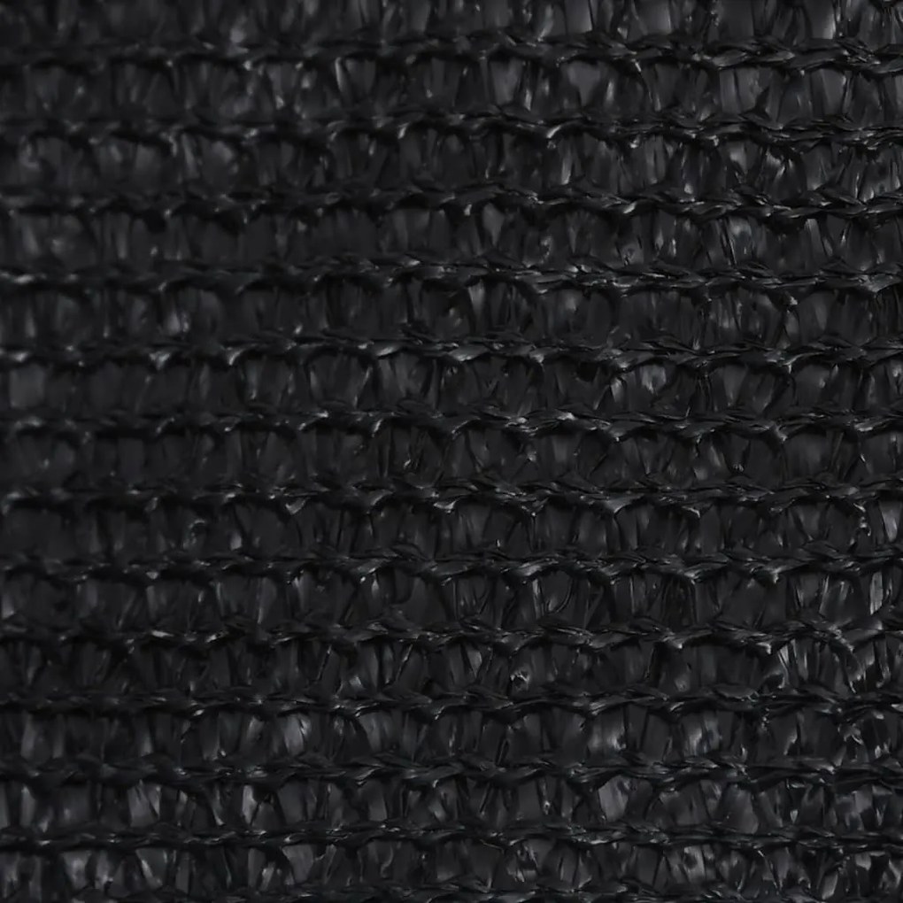 vidaXL Πανί Σκίασης Μαύρο 5 x 6 x 6 μ. από HDPE 160 γρ./μ²