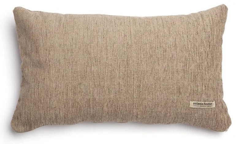 Μαξιλαροθήκη Διακοσμητική Four Seasons Classic Beige-Brown Aslanis Home 30X50 Βαμβάκι-Chenille