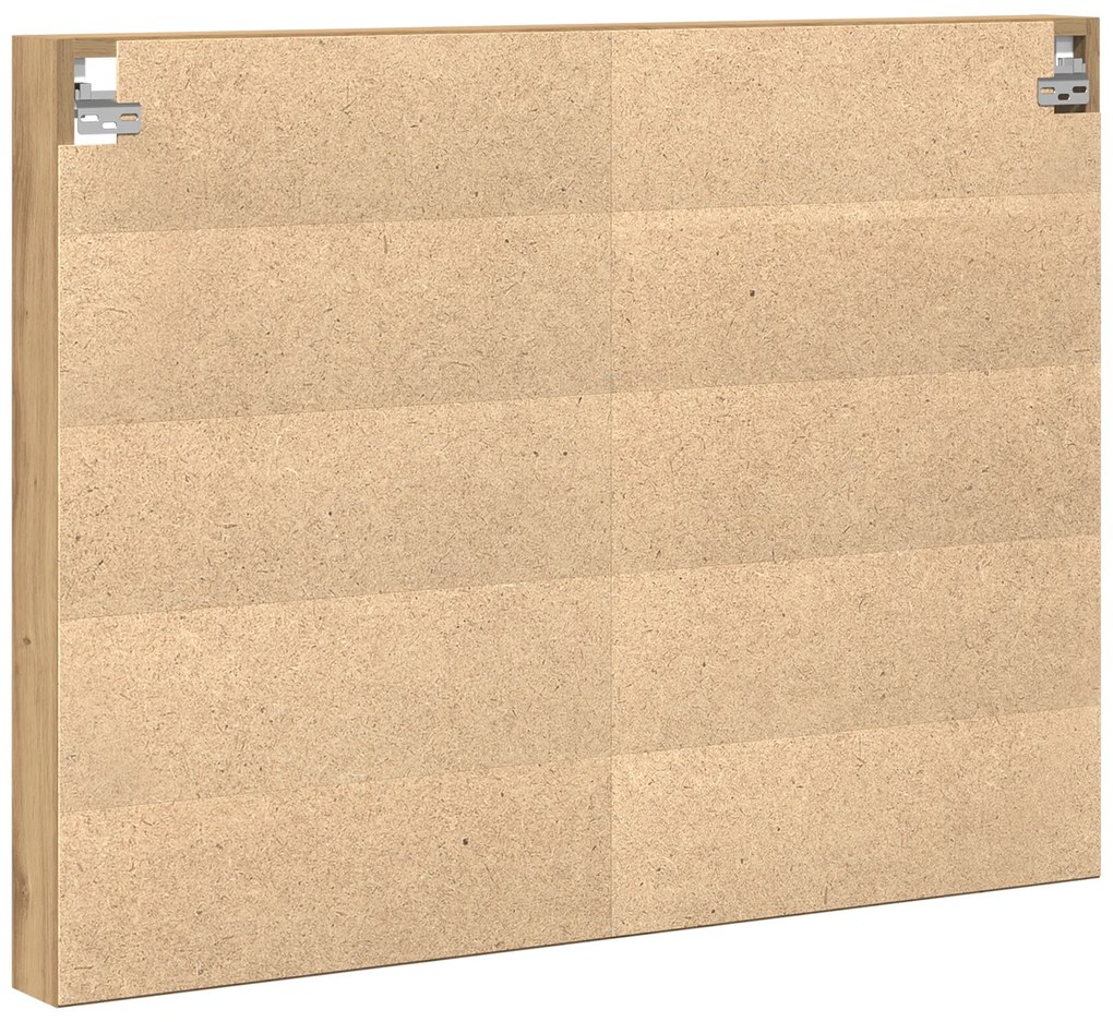 vidaXL Βιτρίνα Artisan Ξύλο Δρυός 100x8,5x75 εκ. Συνθετικό Ξύλο