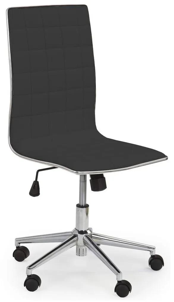Καρέκλα γραφείου Houston 434, Μαύρο, 97x44x46cm, 10 kg, Με ρόδες, Χωρίς μπράτσα, Μηχανισμός καρέκλας: Κλίση | Epipla1.gr