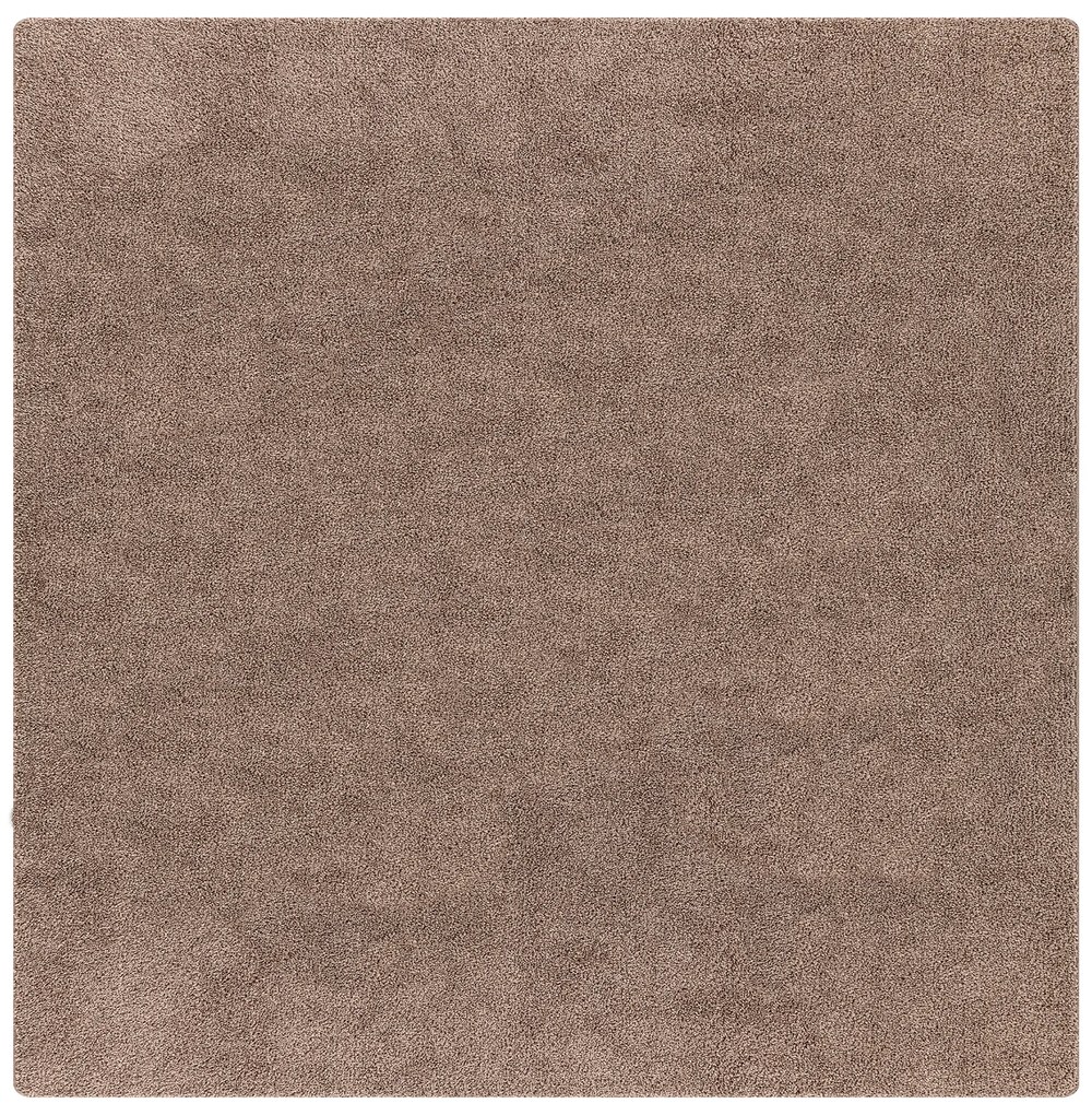 vidaXL Χαλιά Σαγκί Υψηλής Πυκνότητας Καφέ 120x120 εκ. PP