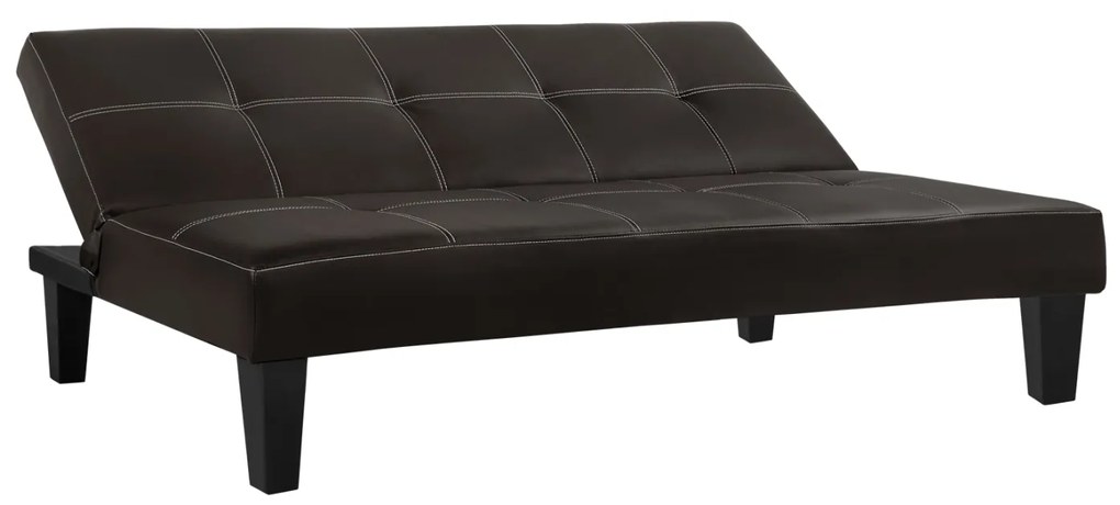 ΚΑΝΑΠΕΣ ΚΡΕΒΑΤΙ 3Θ HM3002.04 ΚΑΦΕ PU ΜΕ ΓΑΖΙΑ 186x90x82