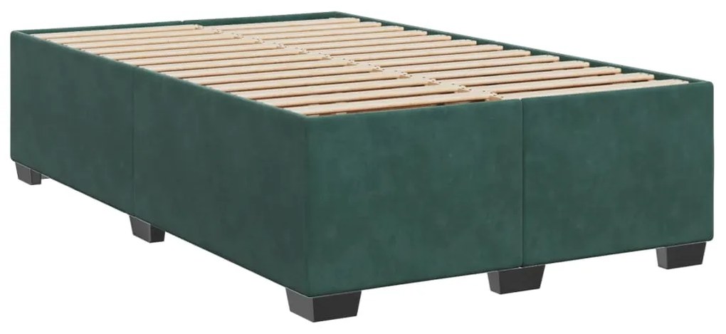 ΚΡΕΒΑΤΙ BOXSPRING ΜΕ ΣΤΡΩΜΑ ΣΚΟΥΡΟ ΠΡΑΣΙΝΟ 120X190ΕΚ. ΒΕΛΟΥΔΙΝΟ 3293173