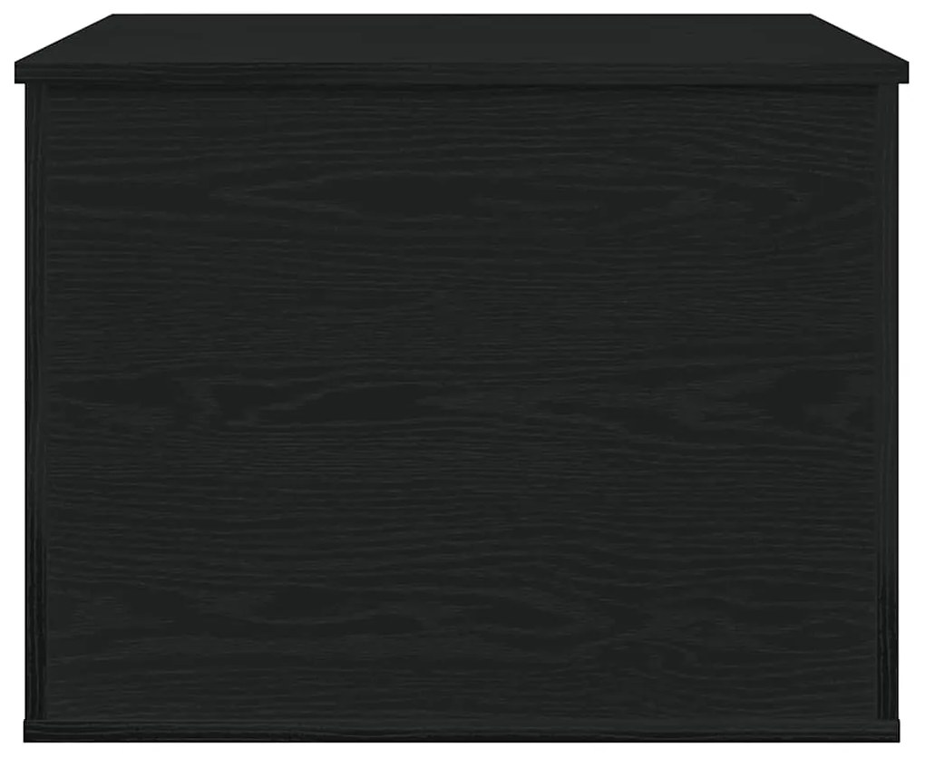 vidaXL Κουτί αποθήκευσης με καπάκι Μαύρη Δρυς 60x42x46 εκ. Κατασκευασμένο ξύλο