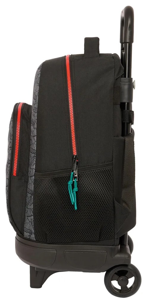 Σχολική Τσάντα με Ρόδες My Hero Academia Μαύρο 33 x 45 x 22 cm