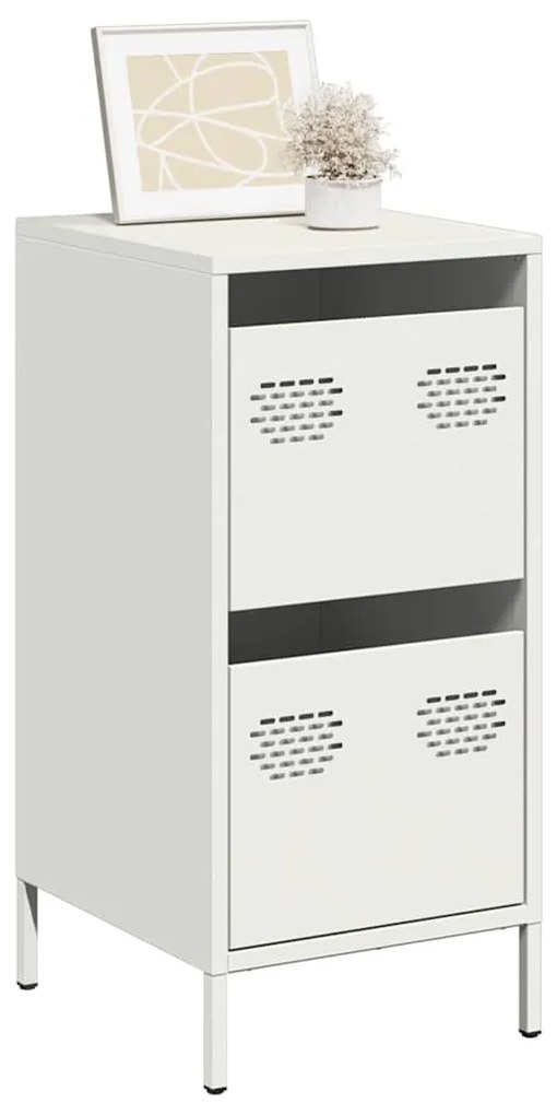 Ντουλάπι Λευκό 35x39x73,5 εκ. από Χάλυβα Ψυχρής Έλασης