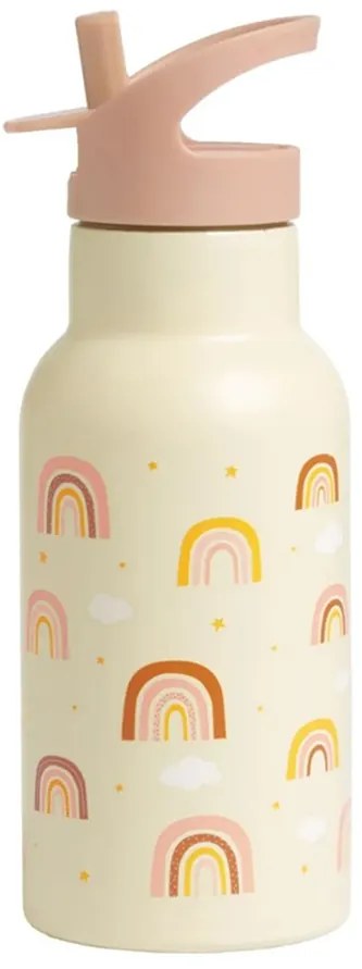 Παγούρι 350ml Με Καλαμάκι Α Little Lovely Company Rainbows