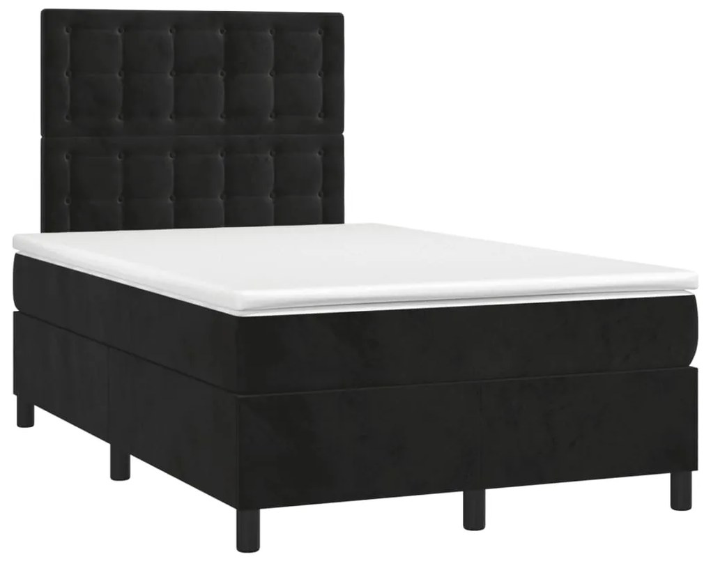 ΚΡΕΒΑΤΙ BOXSPRING ΜΕ ΣΤΡΩΜΑ ΜΑΥΡΟ 120X190 ΕΚ. ΒΕΛΟΥΔΙΝΟ 3270021