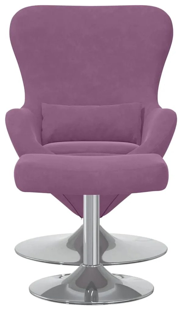 vidaXL Κάθισμα-αυγό 2 pcs Μοβ 63 x 73 x 90 εκ Βελούδο