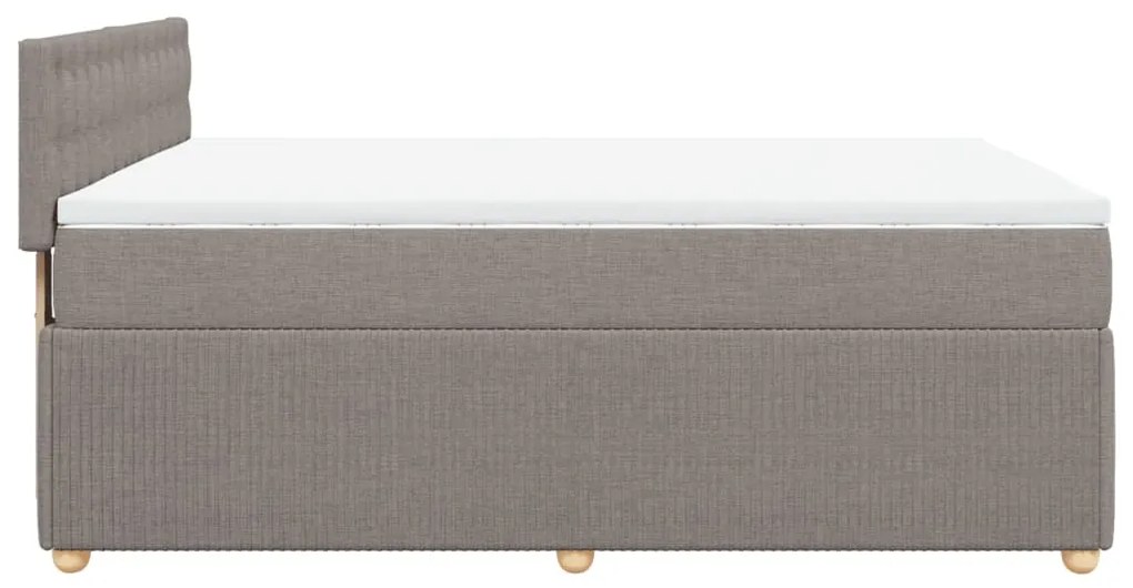 ΚΡΕΒΑΤΙ BOXSPRING ΜΕ ΣΤΡΩΜΑ TAUPE 140X190 ΕΚ. ΥΦΑΣΜΑΤΙΝΟ 3287469