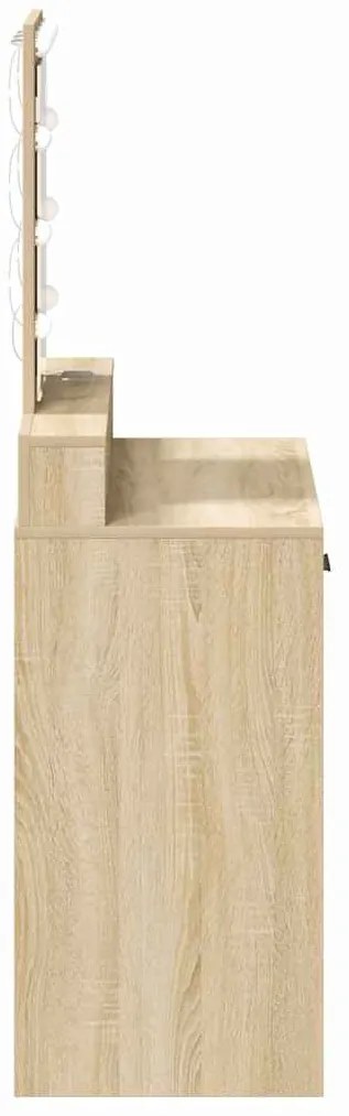 vidaXL Τραπέζι περιποίησης Καφέ 79 x 41 x 140 εκ. Επεξεργασμένο ξύλο