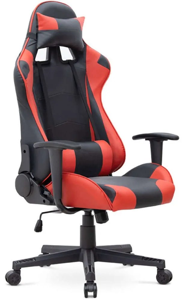 Καρέκλα Γραφείου Alonso 0223120 67x70x125/135cm Black-Red